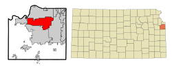 Vị trí trong Quận Johnson, Kansas