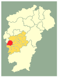 Contea di Yongxin – Mappa