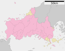 鍋島 (山口県)の位置（山口県内）