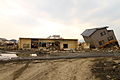 Minami Kesennuma Station, damaged by the tsunami