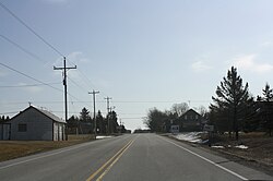 Looking east at Peninsula Center