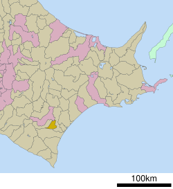 Lokasi Sarabetsu di Hokkaido (Subprefektur Tokachi)