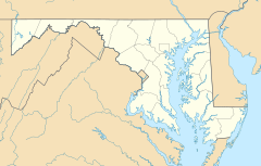 Балтимор на карти Maryland