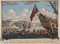 Debarcarea engleza la Cap Breton înainte de atacarea fortăreței Louisbourg