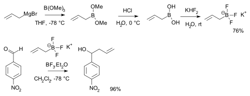 Alquiltrifluoroboratos. Batey 2002