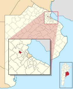 location o José C. Paz Partido in Gran Buenos Aires