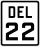 Delaware Route 22 marker