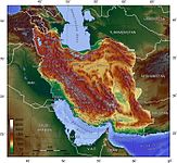 Irans Topografie mit Dascht-e Lut und Dascht-e Kawir