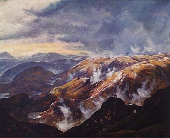 J.C. Dahl, Lyshornet ved Bergen, 1836, Nasjonalgalleriet.