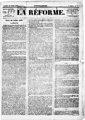 Image illustrative de l’article La Réforme (journal, 1843)