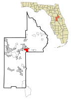 Location in Lake County and Florida