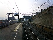 駅ホーム（2008年2月）