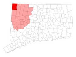 Location in Litchfield County, Connecticut