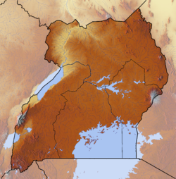 Location map/data/Uganda is located in Uganda