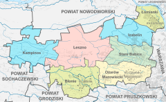 Plan powiatu warszawskiego zachodniego