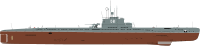 Entering production in 1950, the Soviet Project 613 patrol submarines were heavily influenced by the Type XXI. The deck gun and anti-aircraft autocannon turret were absent on later versions. Although heavily streamlined, like the Type XXI its design made concessions to surfaced operation such as the sharp knife-like bow and stern.