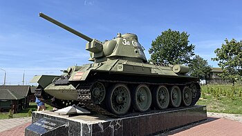 Т-34-76 обр. 1943 года с литой башней в историко-культурном комплексе «Линия Сталина»
