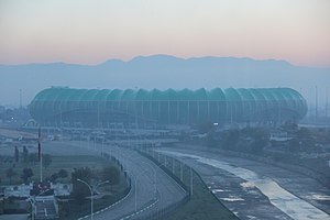 Außenansicht der Timsah Arena im Oktober 2018