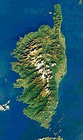 La Corse vue par satellite