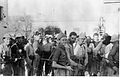 Members of Yiftach Brigade, "D" Company, assembling at Hanita. 1948