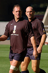 Photo de Richard Hill et Lawrence Dallaglio