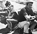 Belmondo a Anna Karina v Godardovom filme Bláznivý Petríček (1965).