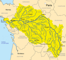 Position du Loir dans le bassin de la Loire