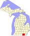 Lenawee County map