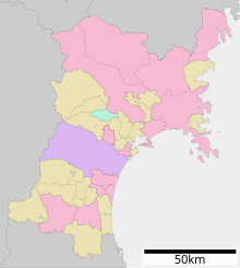 足島の位置（宮城県内）