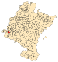 Localização do município de Desojo em Navarra