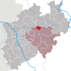 Lage des Hamm in Nordrhein-Westfalen (anklickbare Karte)