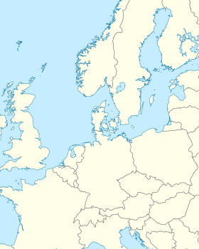 ヘルシンキの位置（北欧と中欧内）