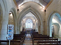 Chapelle Notre-Dame de Tréminou ː vue intérieure d'ensemble.