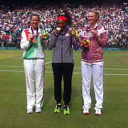 A dobogósok: Viktorija Azaranka, Serena Williams és Marija Sarapova