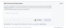 Screenshot of Facebook privacy settings section.