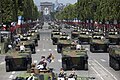 El desfile en los Campos Elíseos