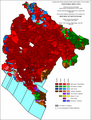 Ethnic structure of Montenegro by settlements 1991