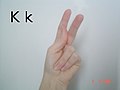 K i fransk tegnspråk