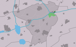 Doarpsgebiet fan Strobos yn de gemeente Achtkarspelen