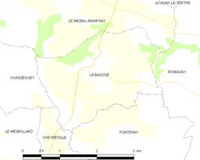 Poziția localității La Bazoge