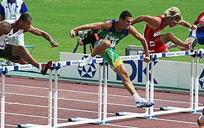 110 m hurdles heat in the men's decathlon