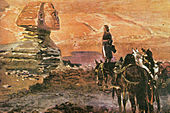 Napoleon przed Sfinksem (mal. Wojciech Kossak, 1911)