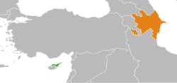 Haritada gösterilen yerlerde Northern Cyprus ve Azerbaycan