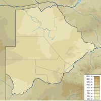 Mappa del Botswana