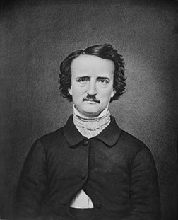 Portrait d'Edgar Allan Poe, par Mathew Brady (années 1840, National Archives at College Park). (définition réelle 2 052 × 2 536)