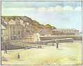 Bridge and port of Port-en-Bessin-Huppain, by Georges Seurat, 1888