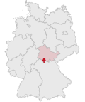Localização de Hildburghausen na Alemanha