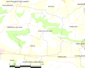 Poziția localității Ouilly-du-Houley