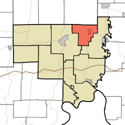 Location of Liberty Township in Crawford County