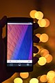 Écran d'accueil de plasma mobile affiché sur un Nexus 5